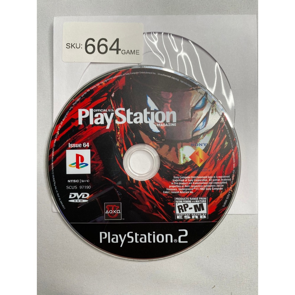 Official US PlayStation Magazine Issue 64 Demo Disc